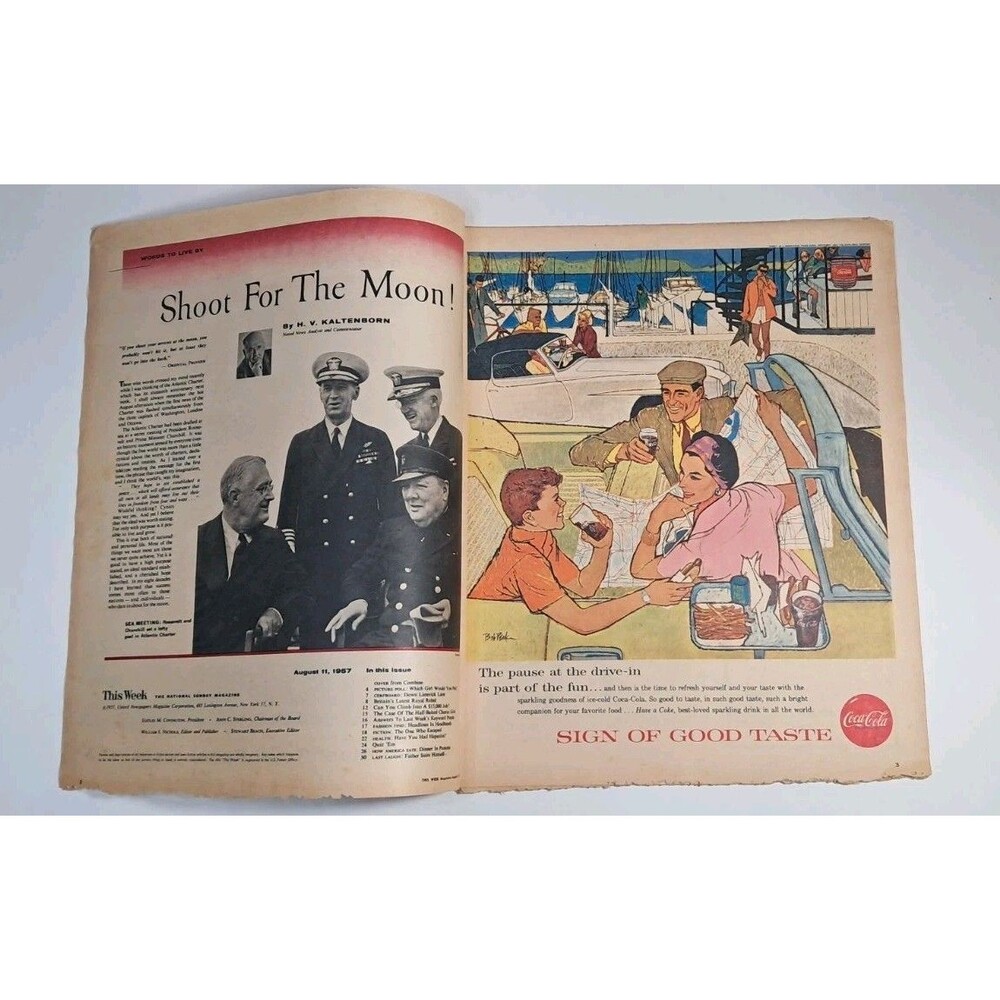 This Week Magazine Minneapolis Sunday Tribune 8/11/57 Queen Elizabeth Anne - Picture 3 of 6